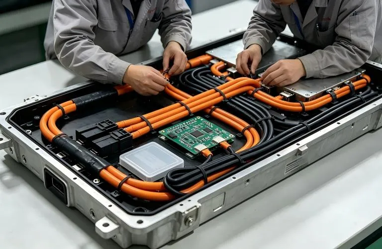 High Voltage Wiring Harness Connection